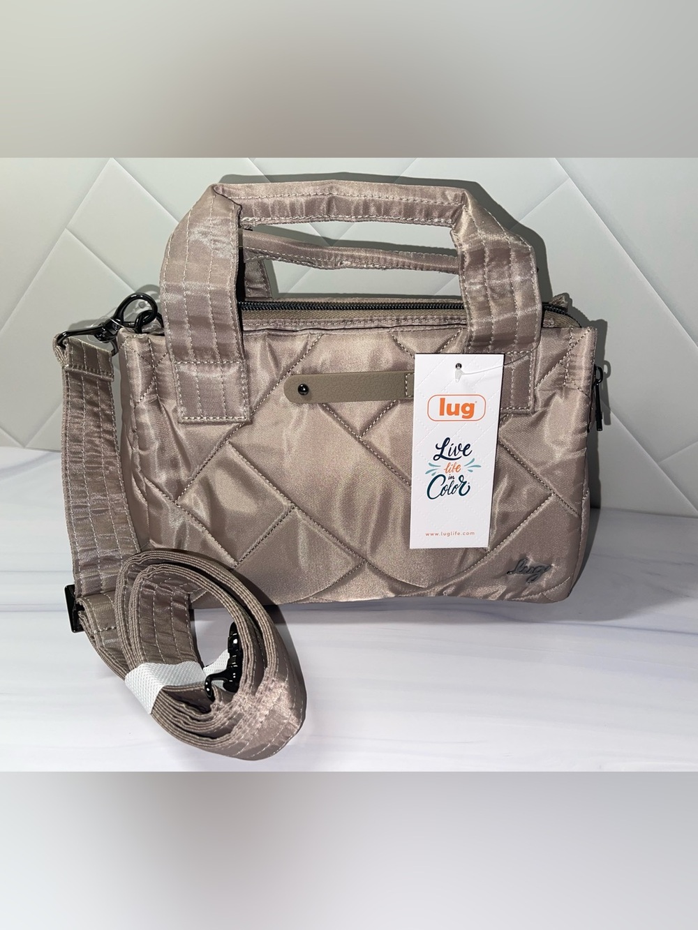 Lug Jitterbug Sand Taupe crossbody bag New